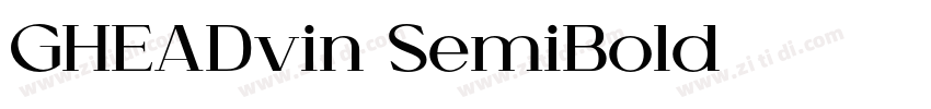 GHEADvin SemiBold字体转换